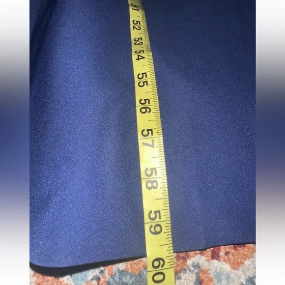 NWT KAY UNGER Sz 4 Navy Long Balloon Sleeve Full-Length Formal Sheath Dress - Picture 16 of 16